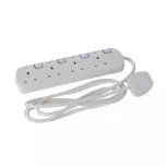 4 Way Extension Lead With Switches 2m