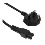 IEC C5 to UK Plug with Switch 2m