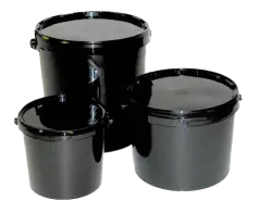 Black Bucket With Lid