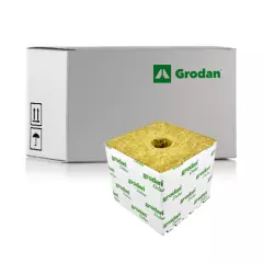 Grodan 6&quot; Rockwool Cube With Large Hole