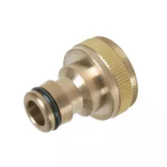 Silverline Tap Connector Brass 3/4&quot; BSP - 1/2&quot; Male