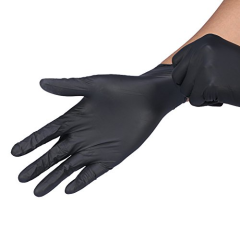 Black Disposable Nitrile Gloves Large 100pcs