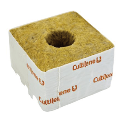 Cultilene 4&quot; Rockwool Cube with Large Hole