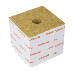 Cultilene 6&quot; Rockwool Cube With Large Hole-1