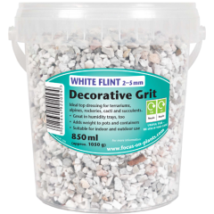 Decorative Grit – White Flint 2-5 mm 850ml
