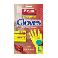 Latex Wash Gloves - Large