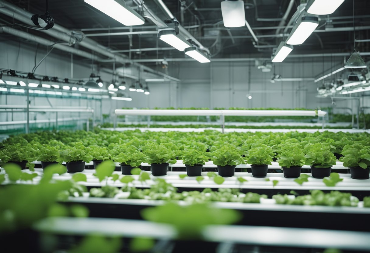 hydroponic growing shelves