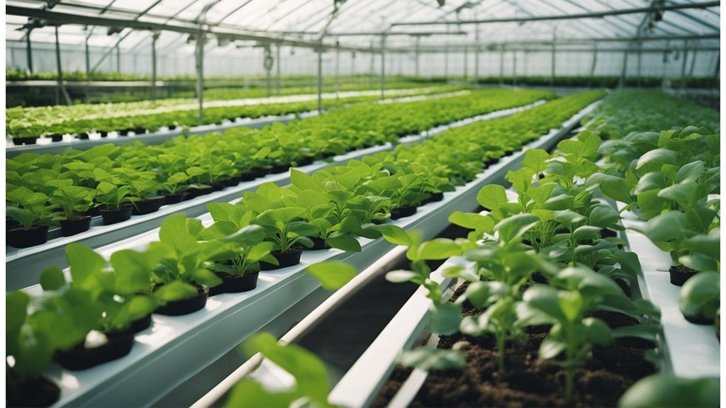 angled growing rows
