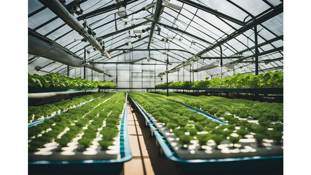 hydroponic green house growing trays