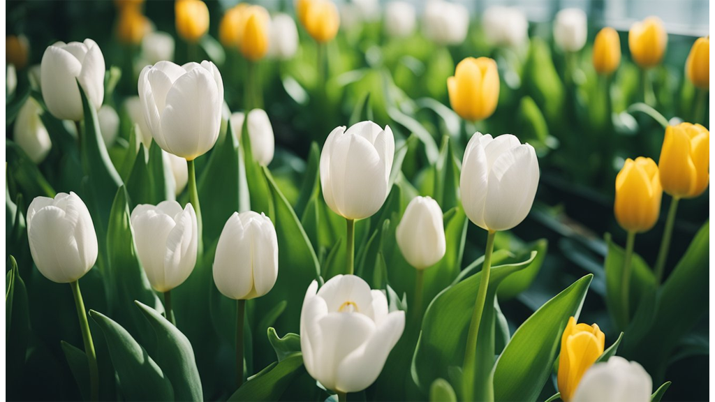 tulips close up