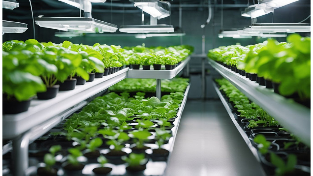 hydroponic grow shelves
