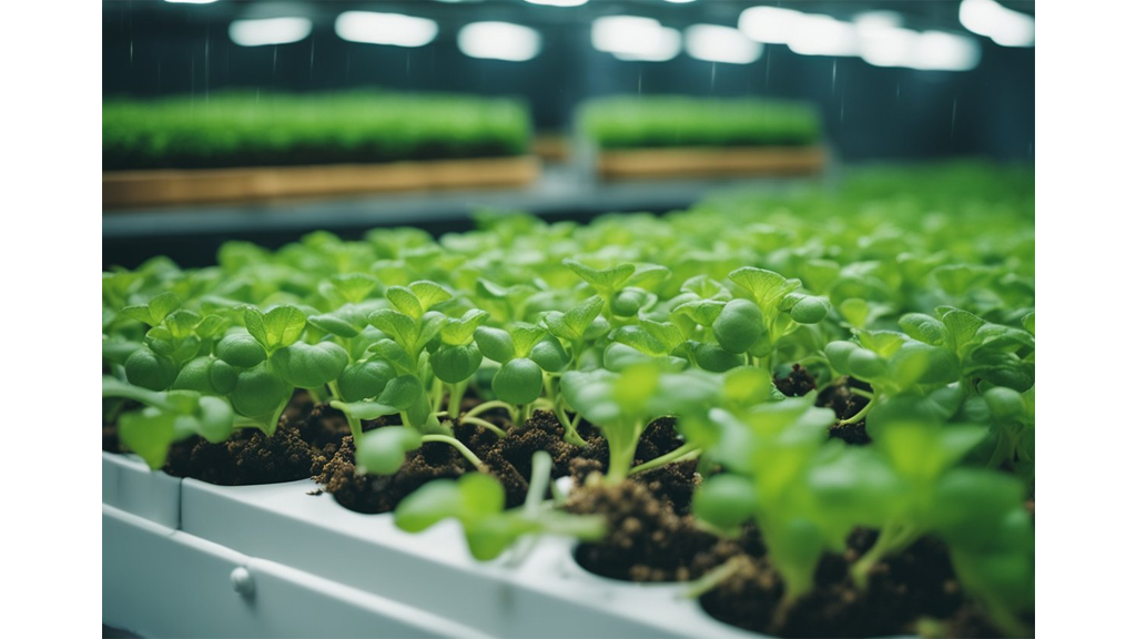 hydroponic crop display