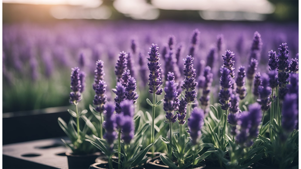 lavender in the sun