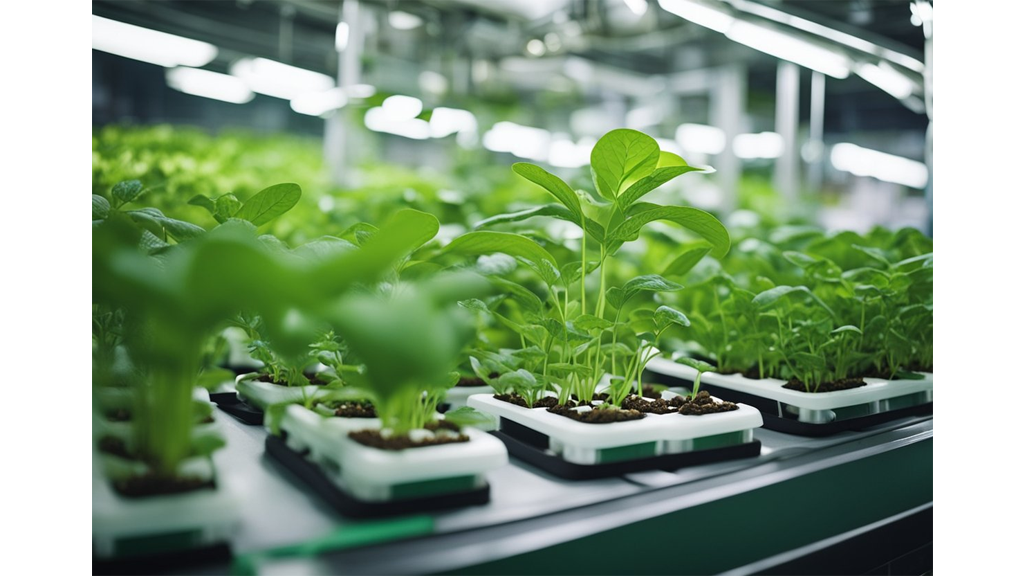 hydroponic leafy green close up