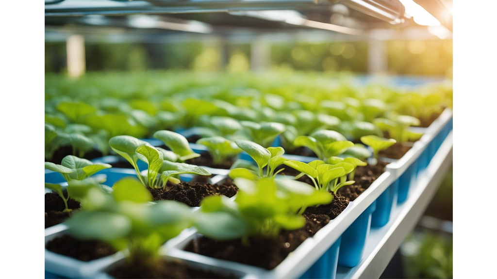 hydroponic grow shelves