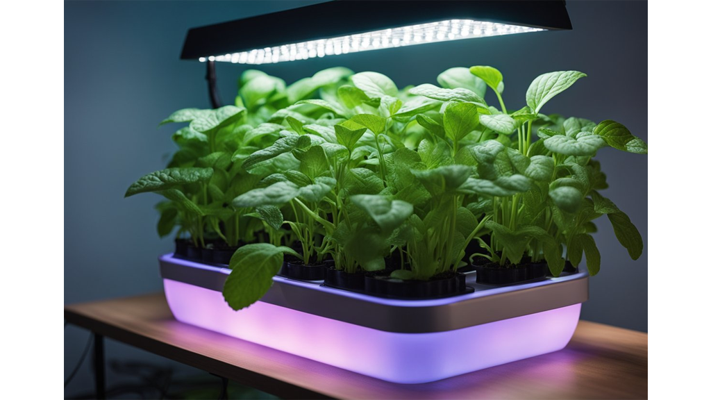 single hydroponic grow box lighting