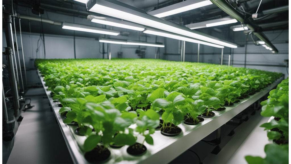 angled hydroponic tray