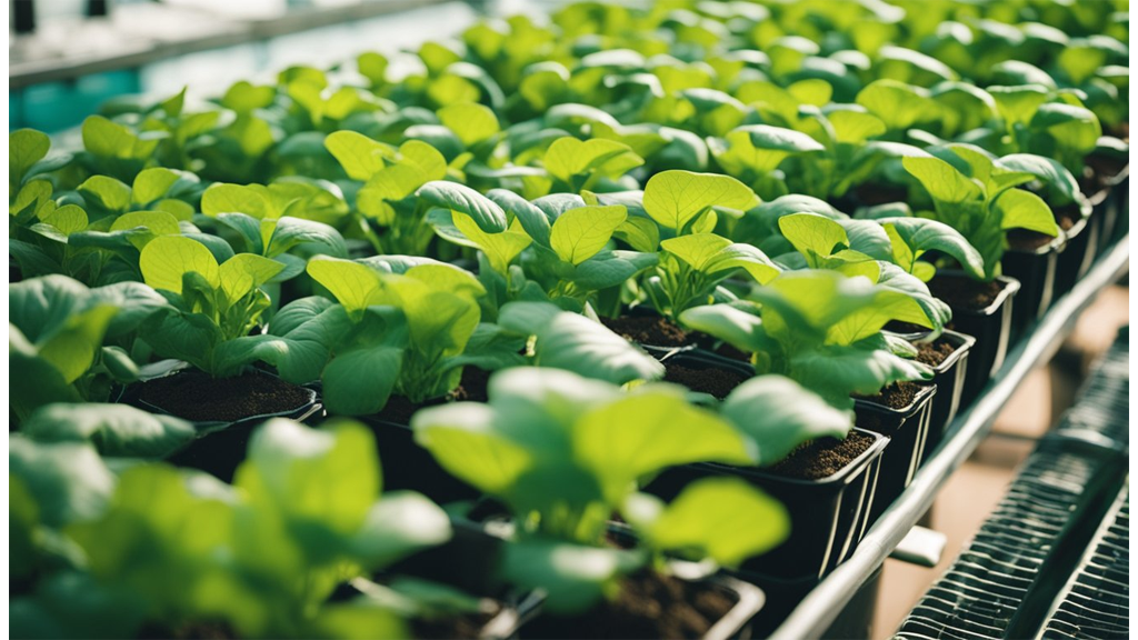 hydroponic grow pots close up