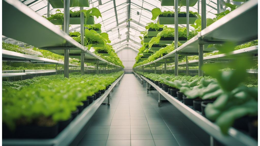 hydroponic greenhouse shelves