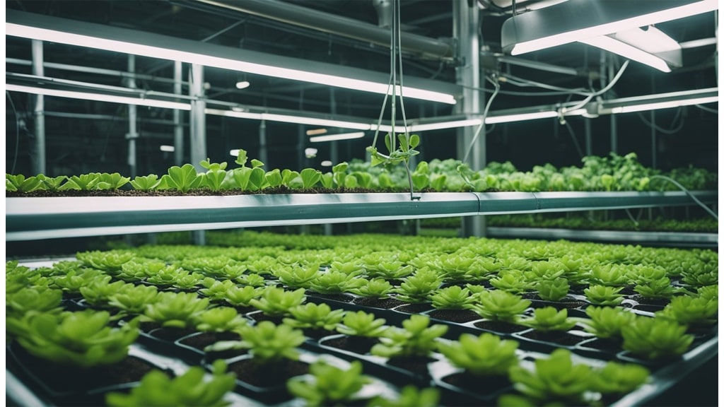 hydroponic crops angled photo