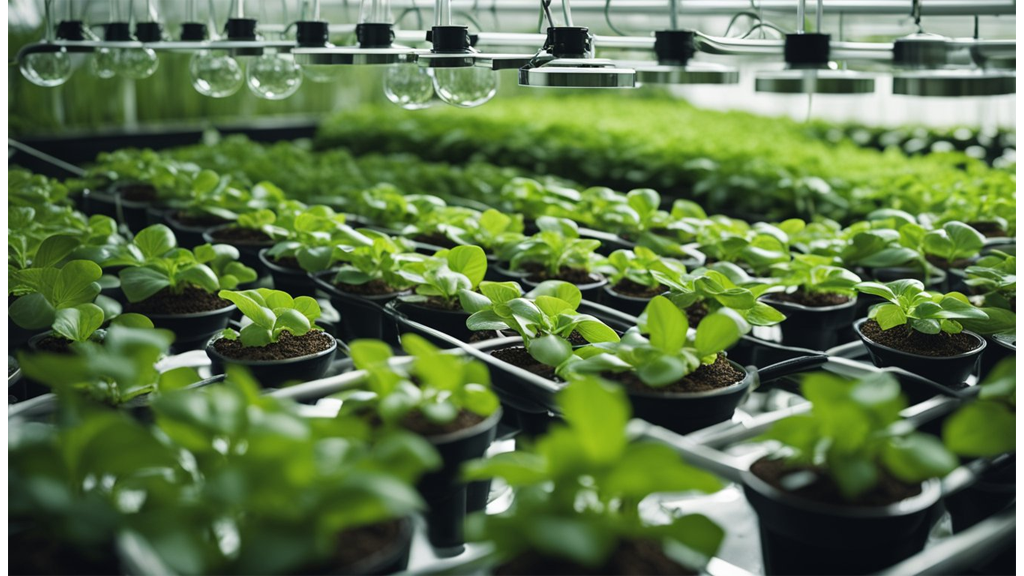 leafy green rows