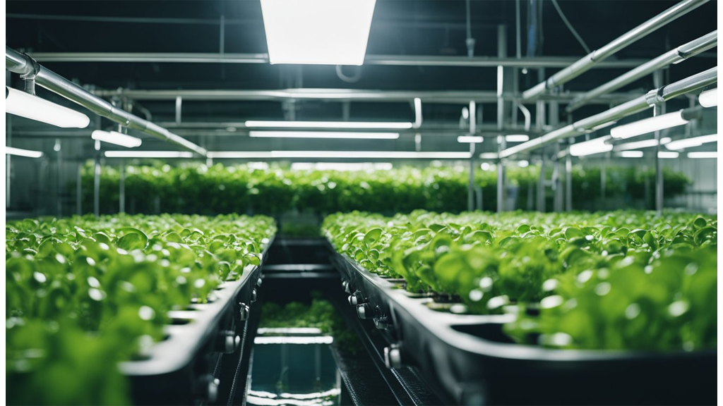 leafy green pots in rows