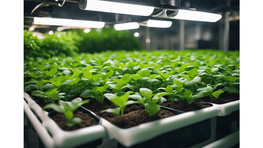 hydroponic close up soil grow