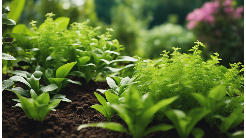 small soil growth