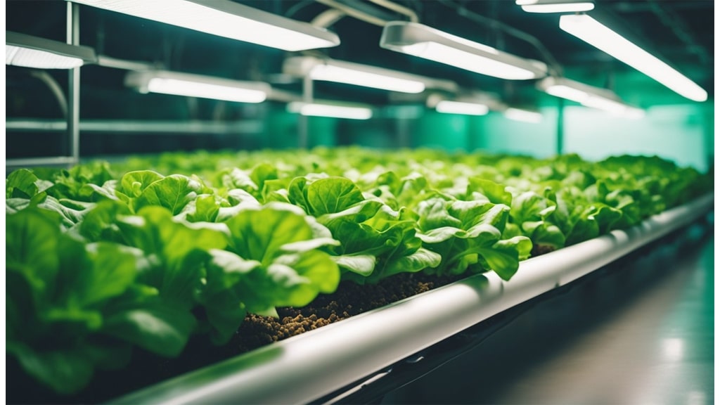lettuce panoramic shot