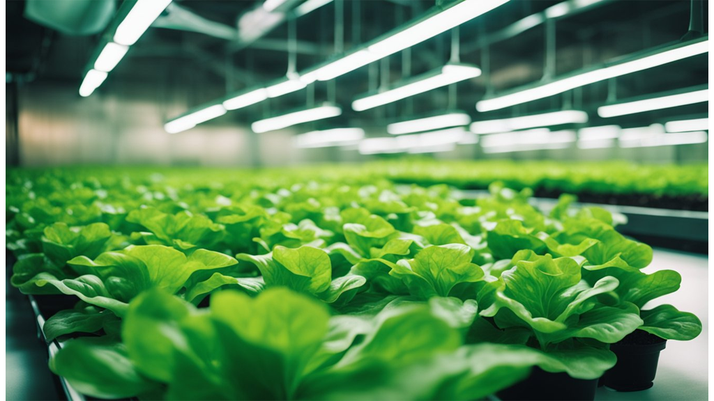 hydroponic lettuce greenery